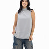 Dressy Short-length Sleeveless Turtleneck- Basic