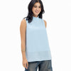 Dressy Short-length Sleeveless Turtleneck- Waves