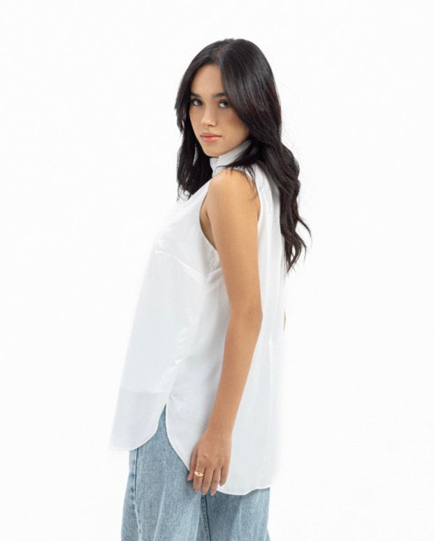 Dressy Short-length Sleeveless Turtleneck- Basic