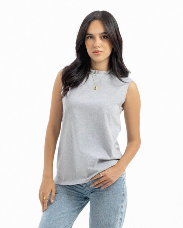 Sleeveless Loose Fit