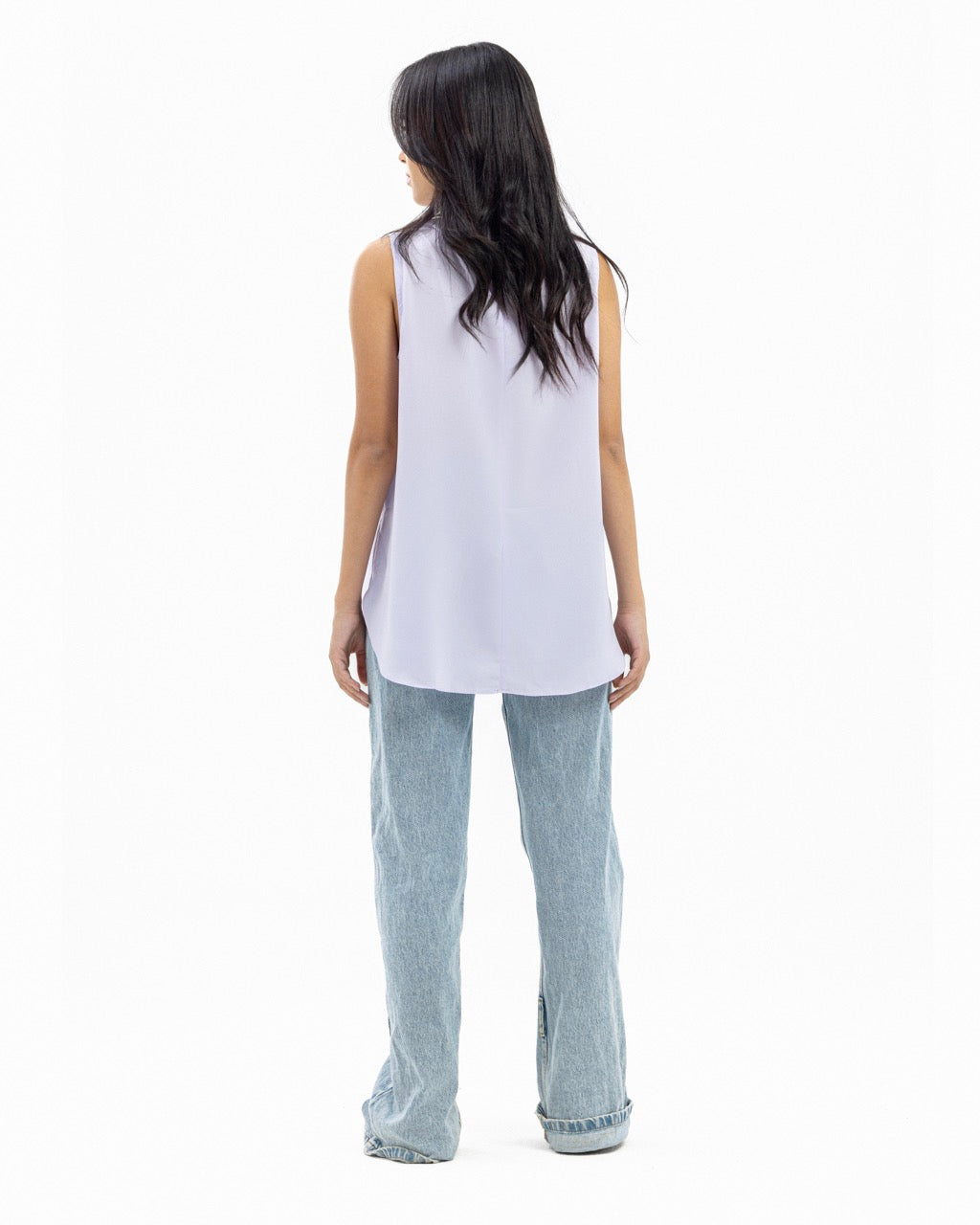 Dressy Short-length Sleeveless Turtleneck- Colorful