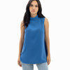 Dressy Short-length Sleeveless Turtleneck- Waves