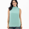 Dressy Short-length Sleeveless Turtleneck- Waves