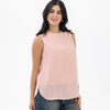 Dressy Short-length Sleeveless Crewneck- Colorful