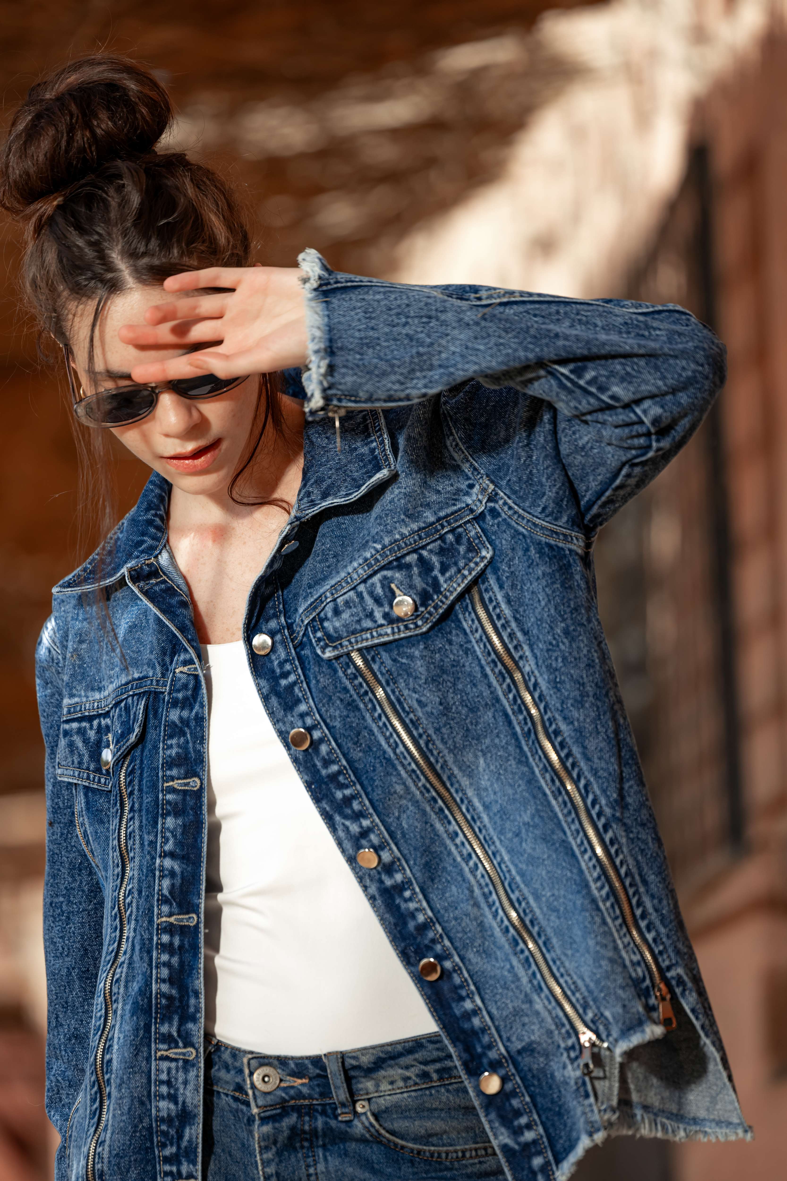 ZIPPER JEANS JACKET