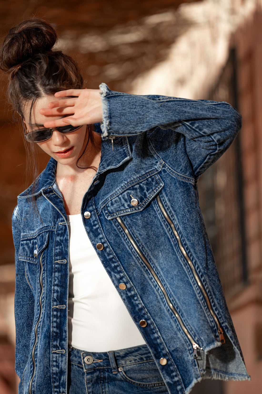 ZIPPER JEANS JACKET