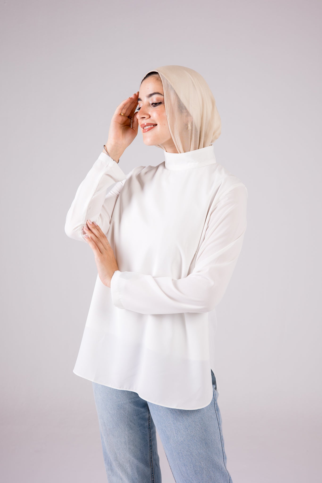 Dressy Short-length Long-sleeve turtleneck - Monochrome