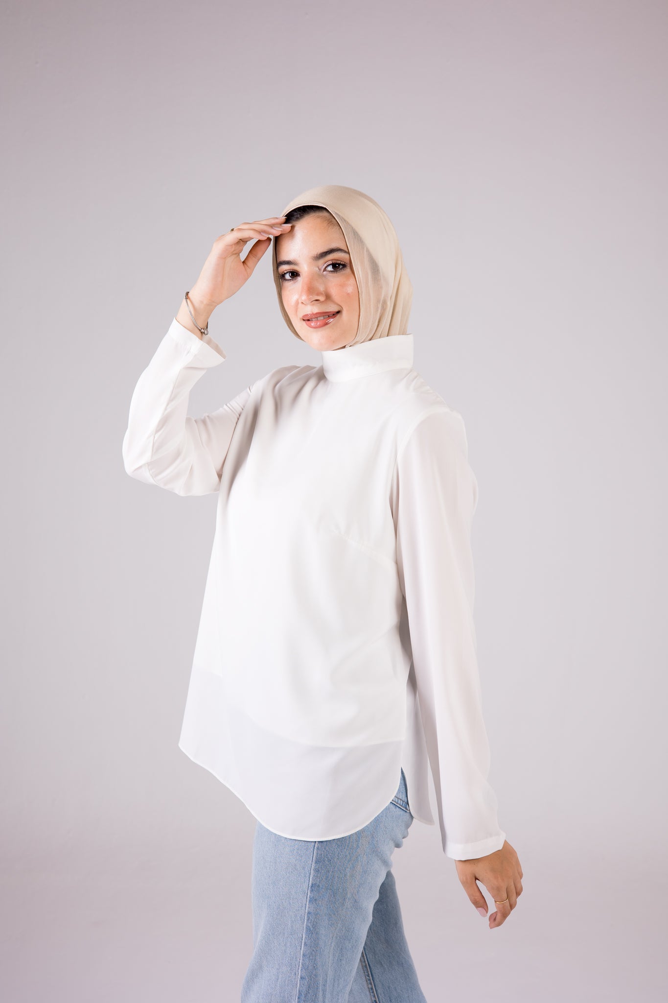 Dressy Short-length Long-sleeve turtleneck - Monochrome