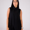 Dressy Top Medium Length Sleeveless turtleneck - Monochrome