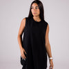 Dressy Top Medium Length Sleeveless crewneck - Monochrome