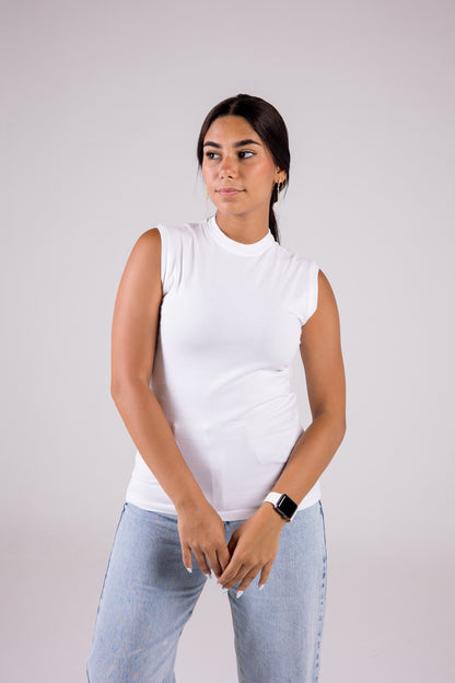 Tight Sleeveless crewneck - Monochrome