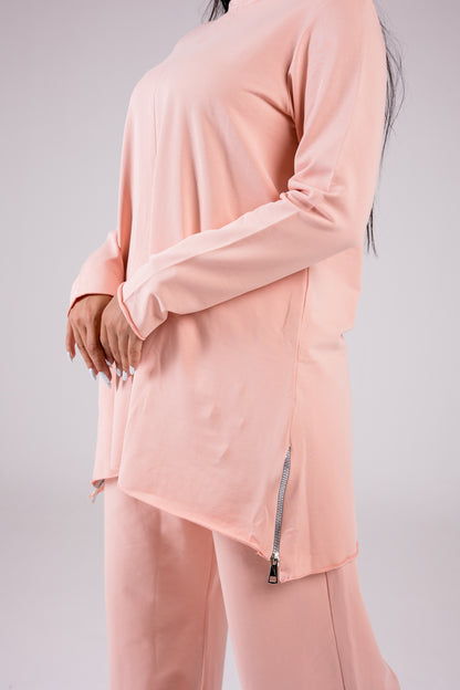 Cotton Set Crewneck Peach