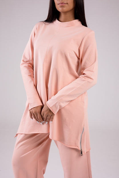 Cotton Set Crewneck Peach