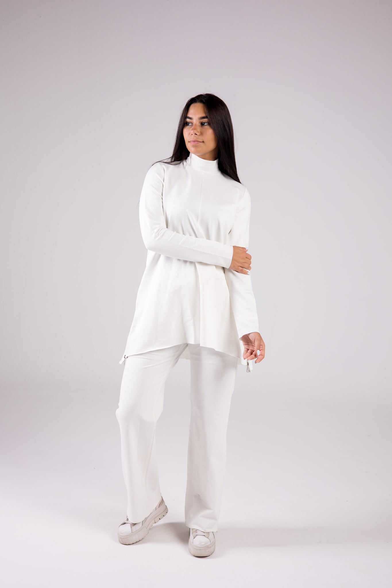 Cotton Set Turtleneck - Basic