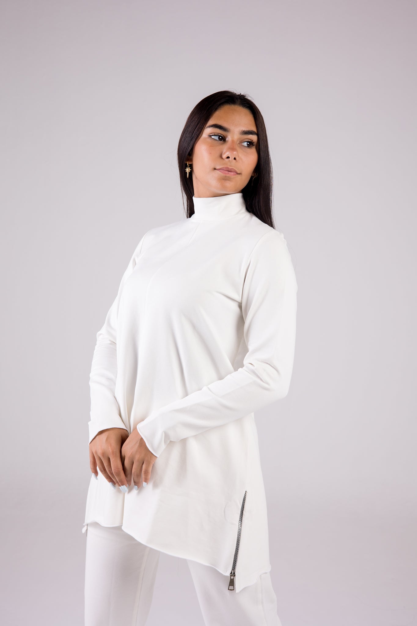 Cotton Set Turtleneck - Basic