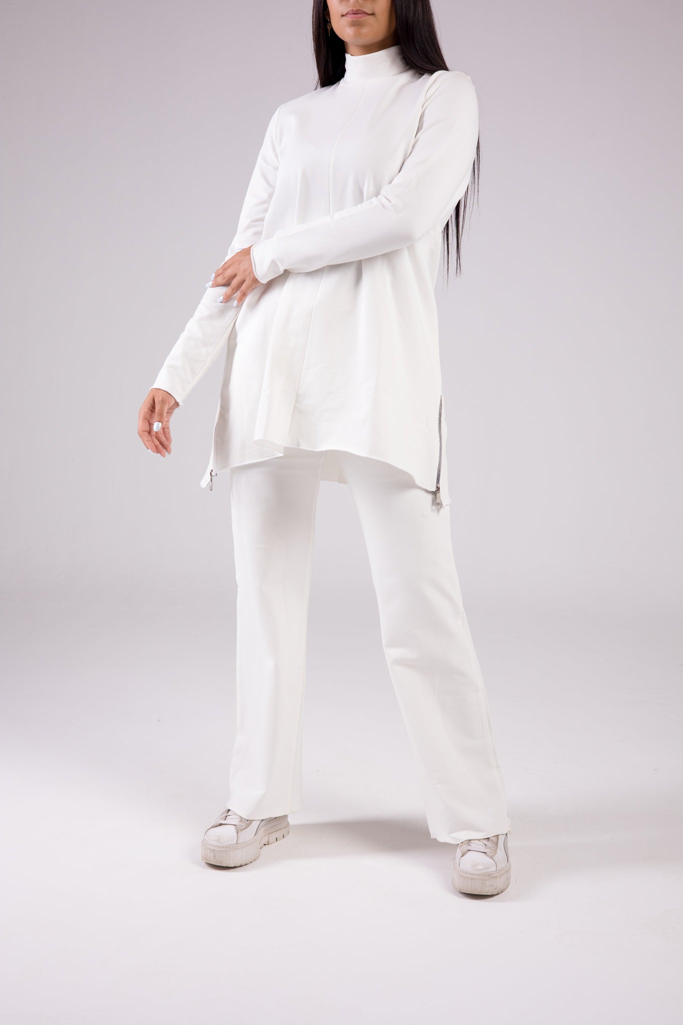 Cotton Set Turtleneck - Basic