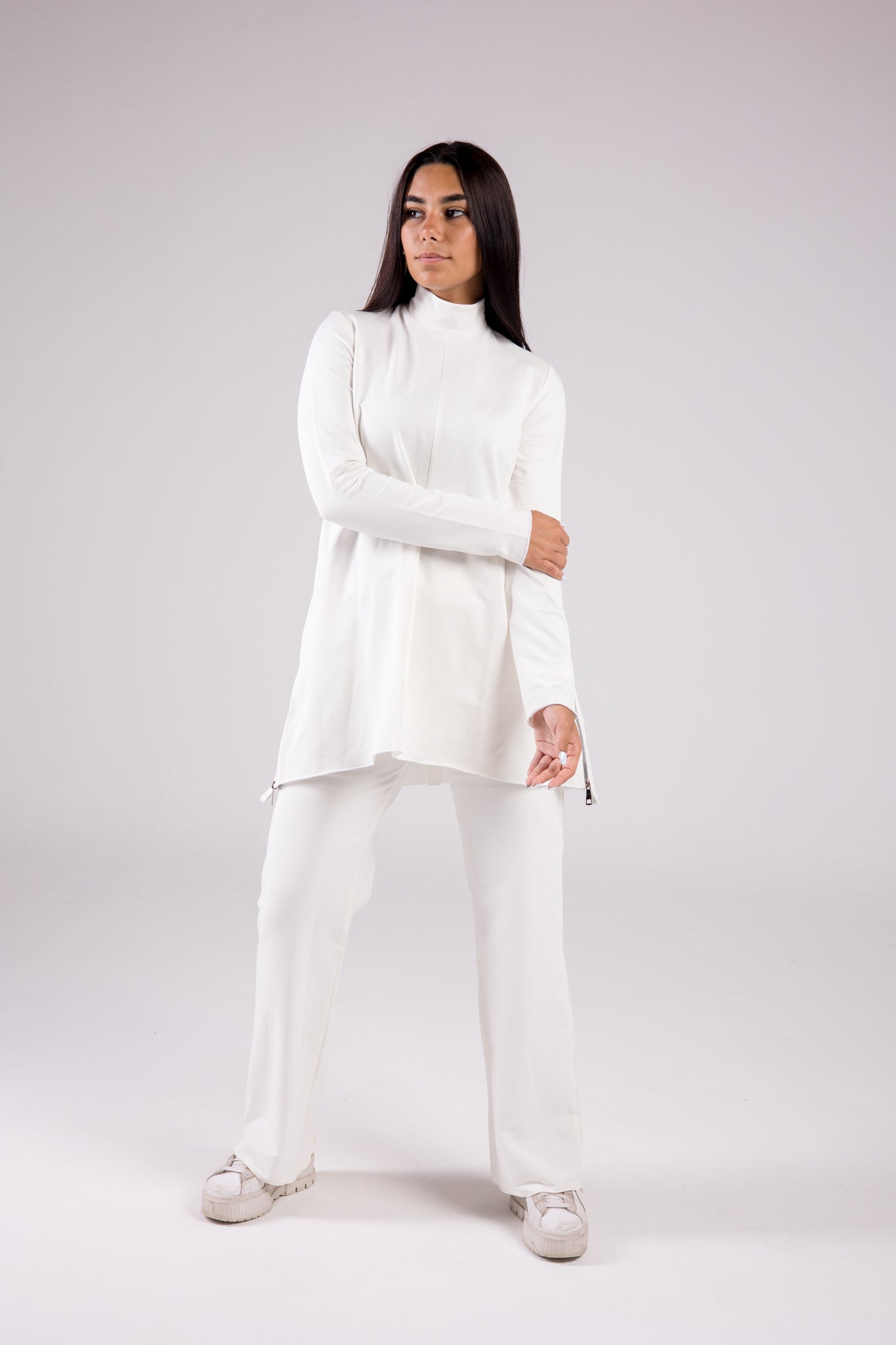 Cotton Set Turtleneck - Basic