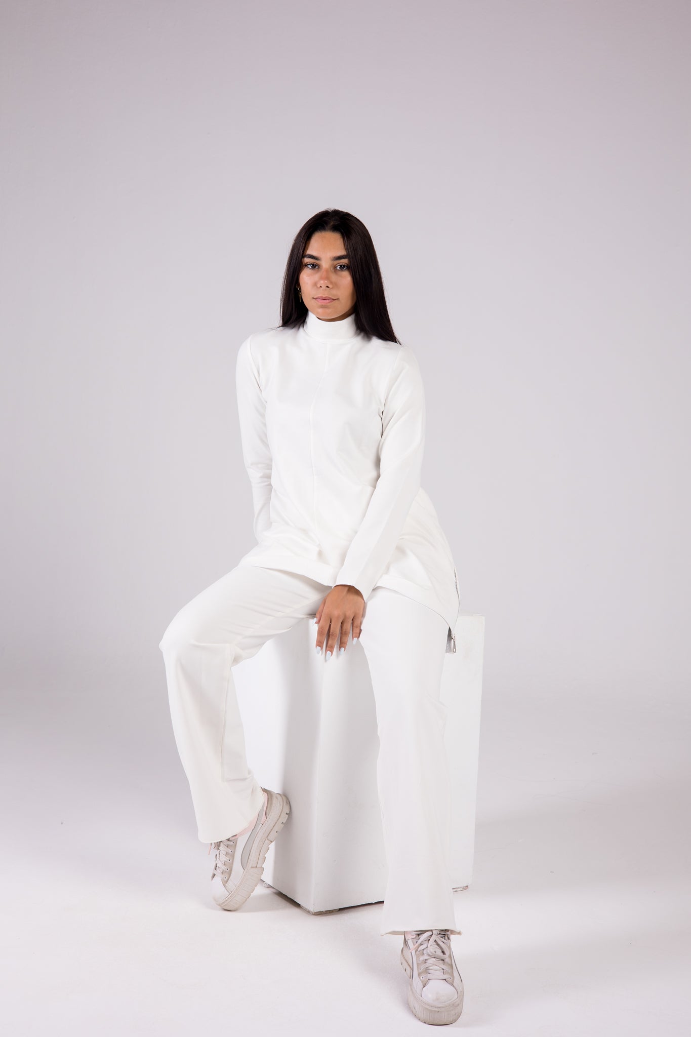 Cotton Set Turtleneck - Basic