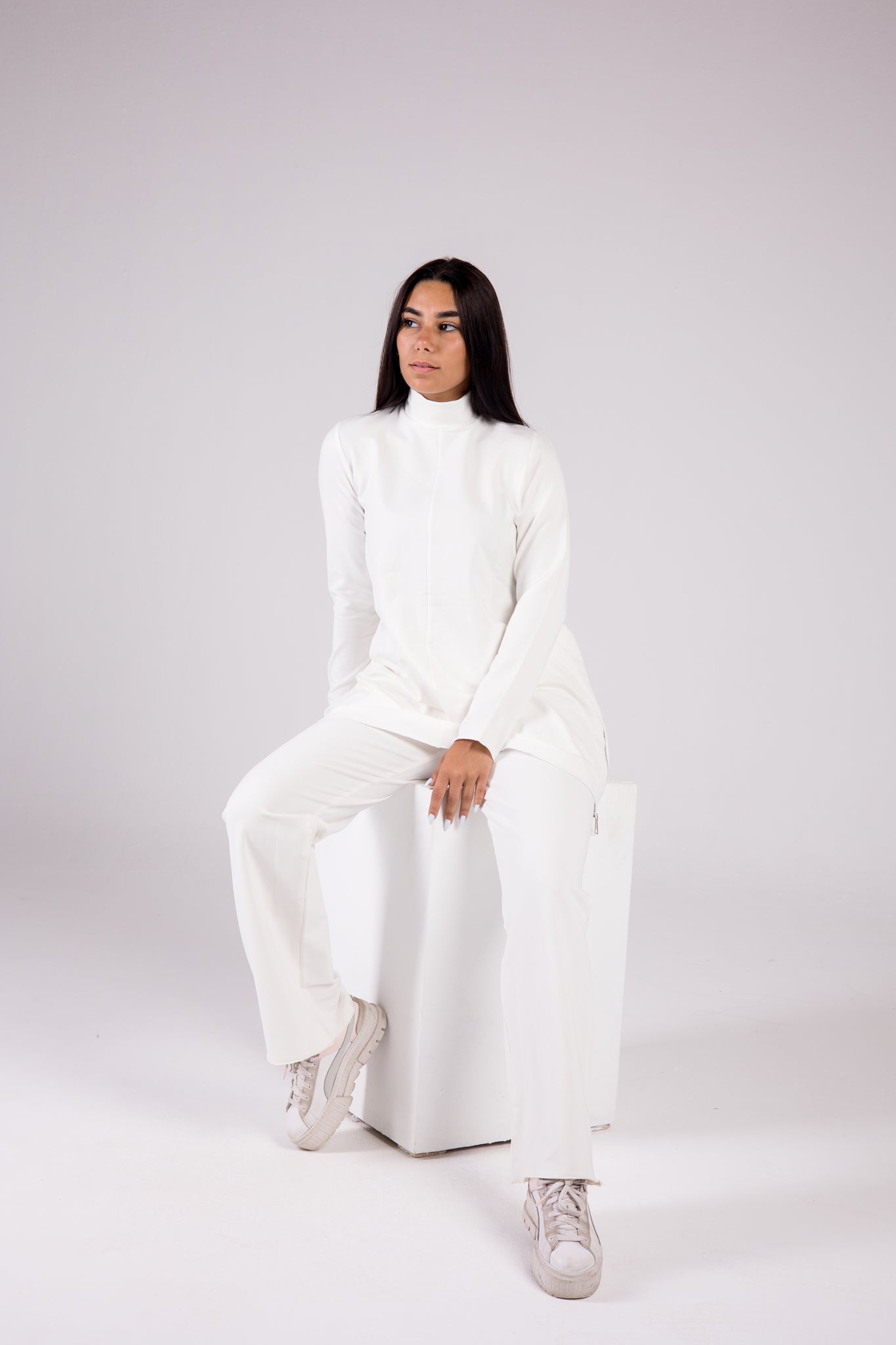 Cotton Set Turtleneck