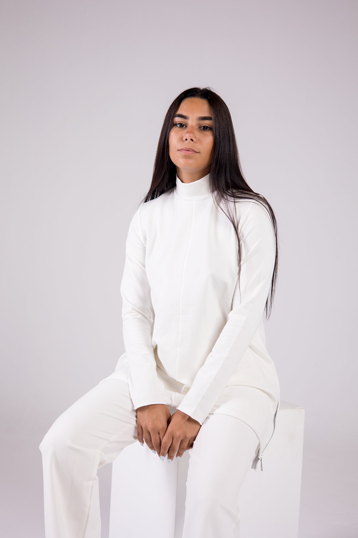 Cotton Set Turtleneck - Basic