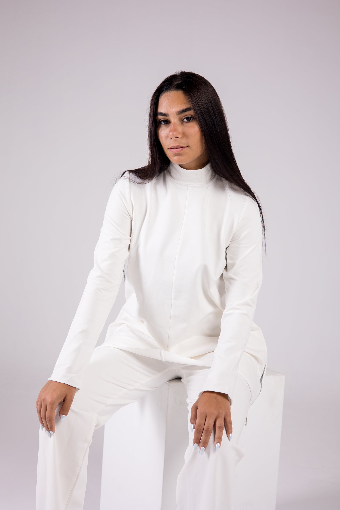 Cotton Set Turtleneck