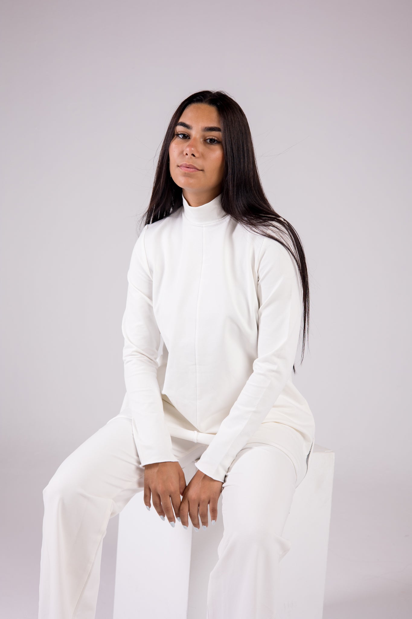 Cotton Set Turtleneck - Basic