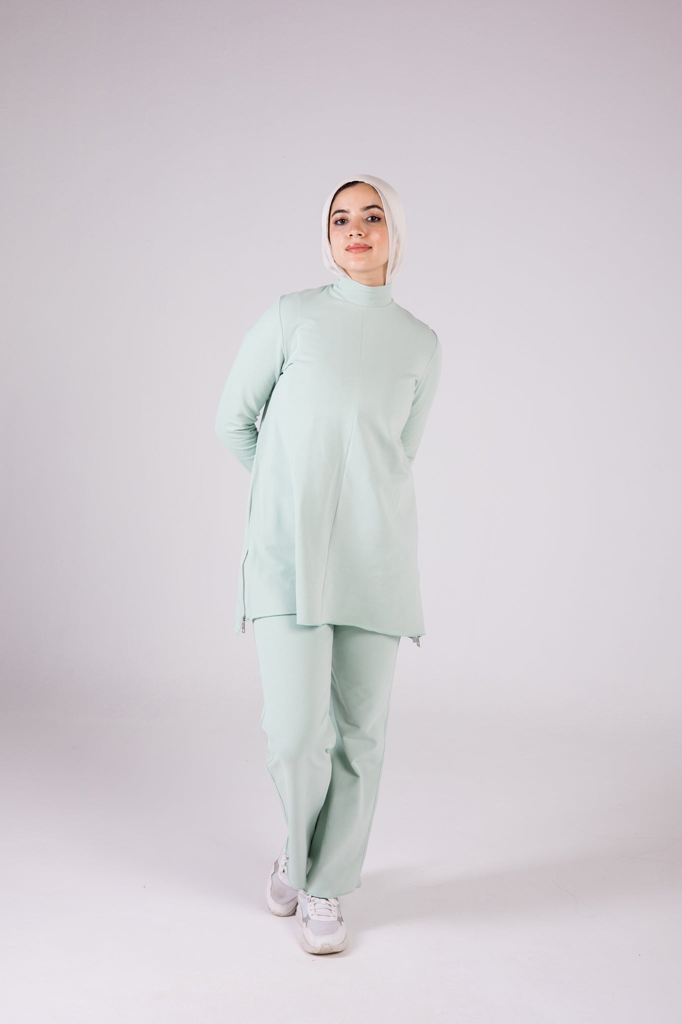 Cotton Set Turtleneck - Colorful