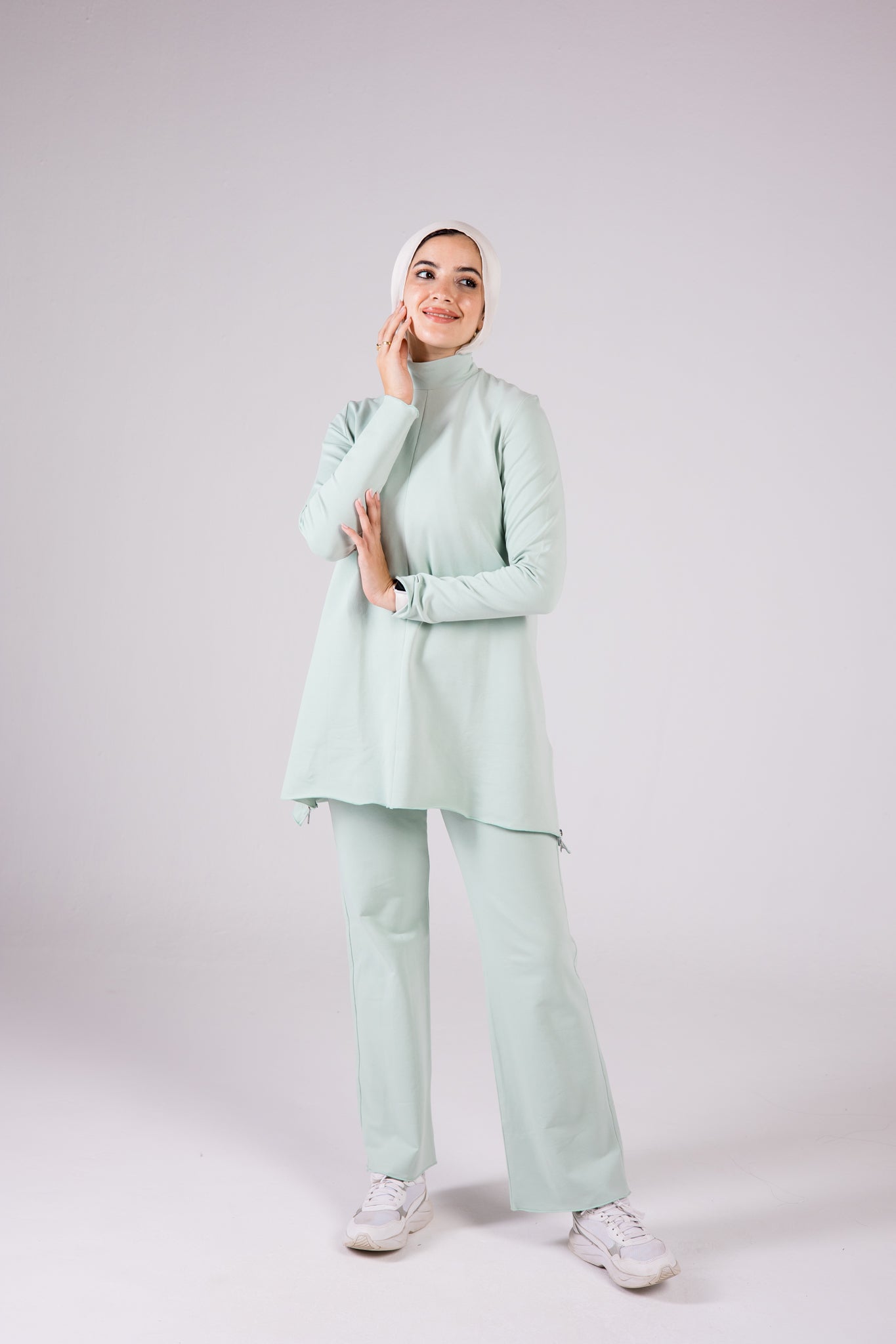 Cotton Set Turtleneck - Colorful