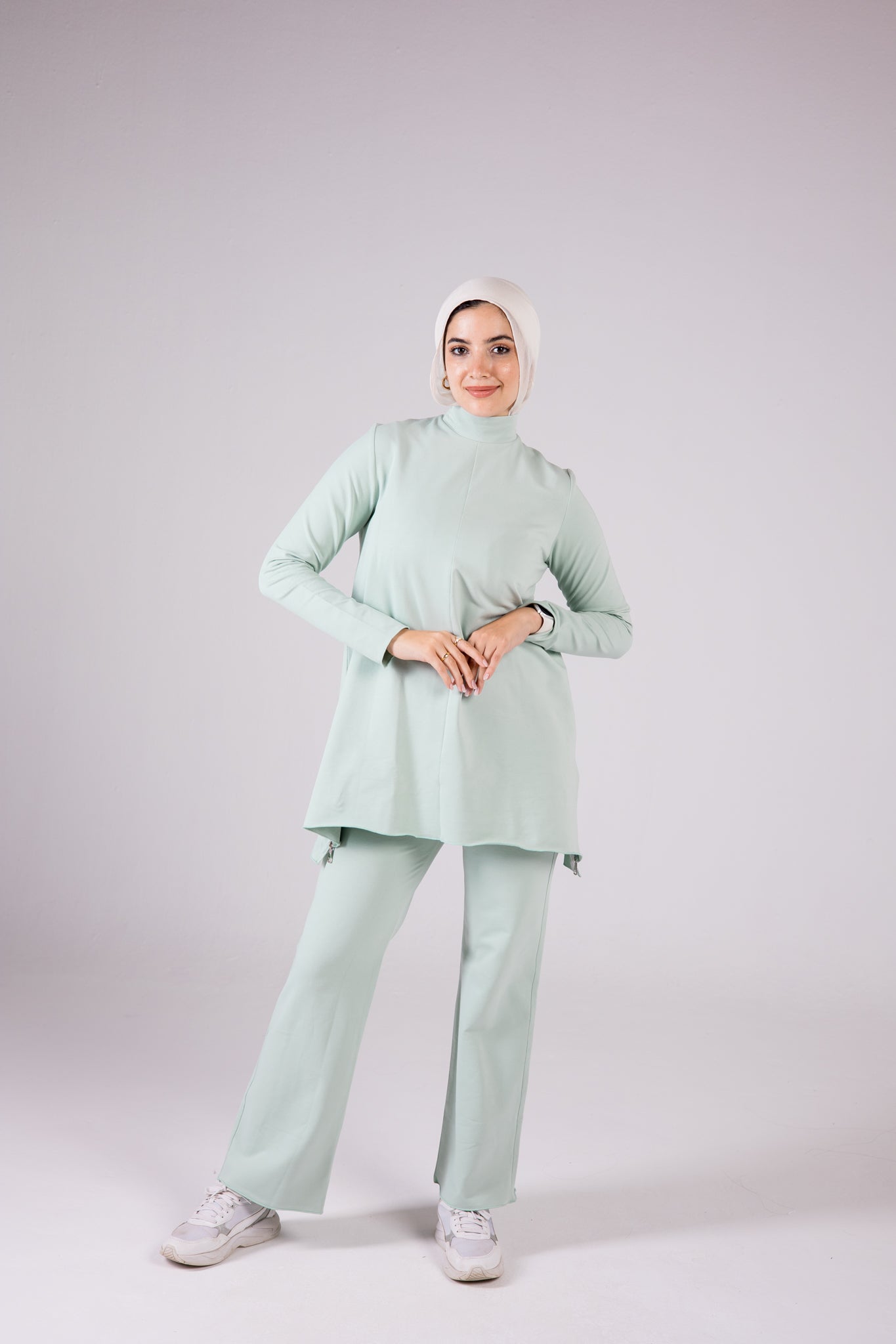 Cotton Set Turtleneck - Colorful