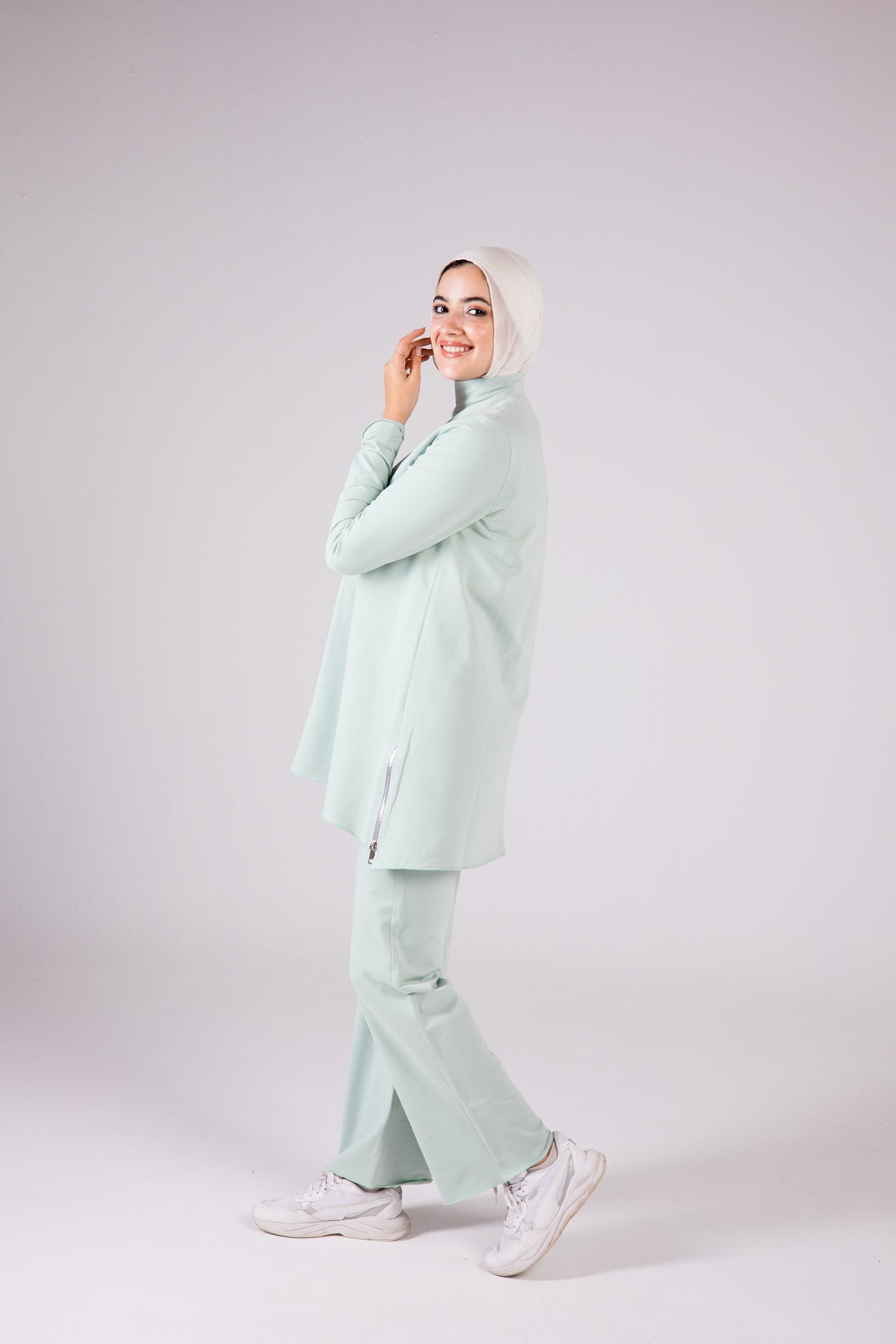 Cotton Set Turtleneck - Colorful