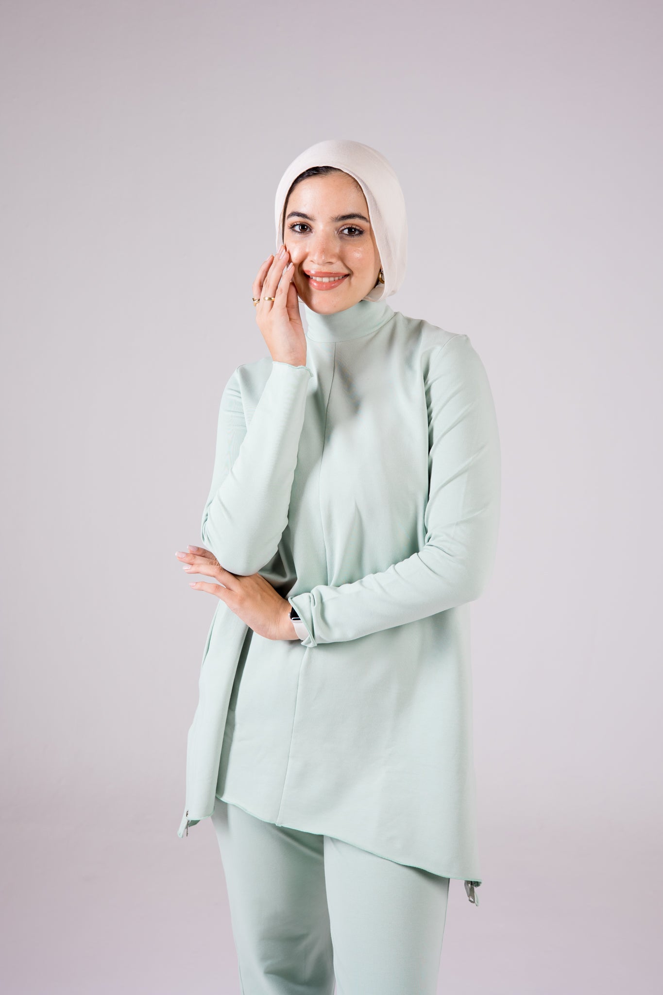 Cotton Set Turtleneck - Colorful