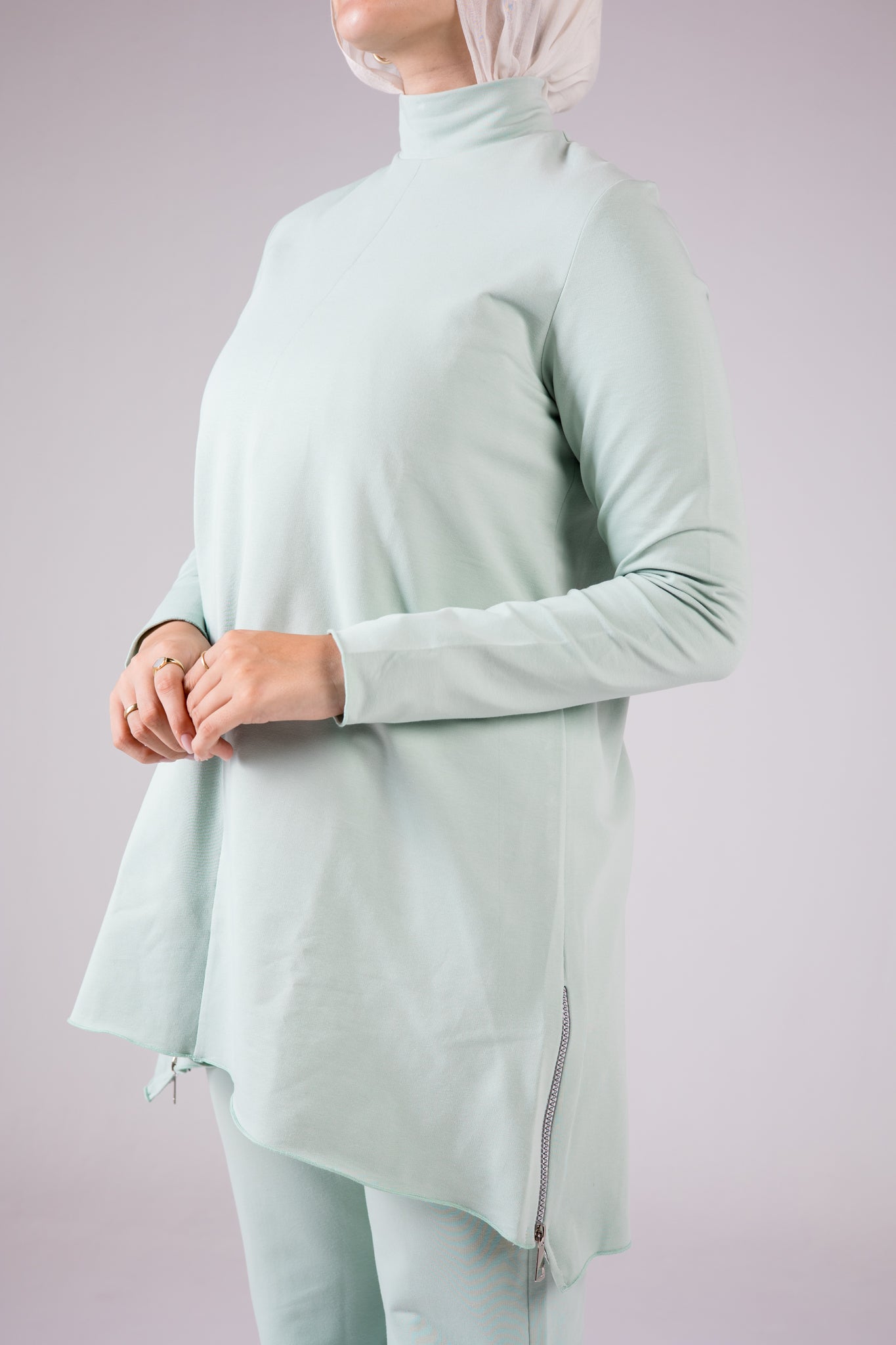 Cotton Set Turtleneck - Colorful