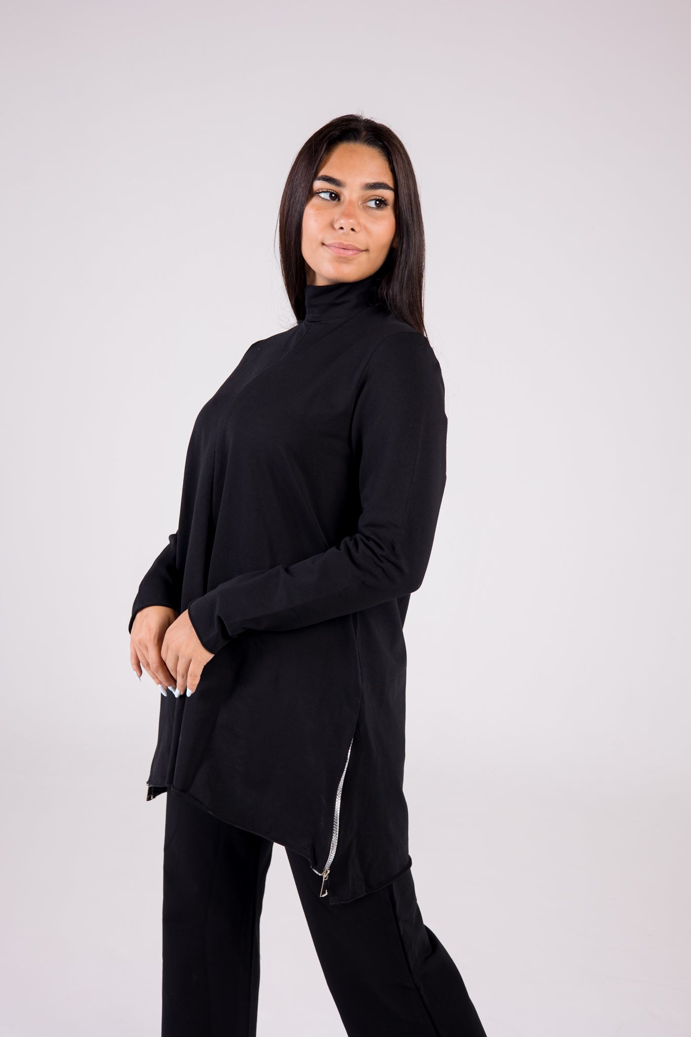Cotton Set Turtleneck - Basic