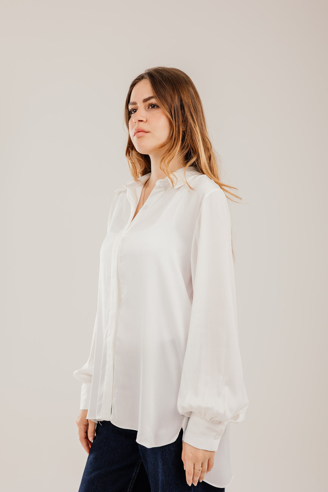 Puff-Sleeve Shirt
