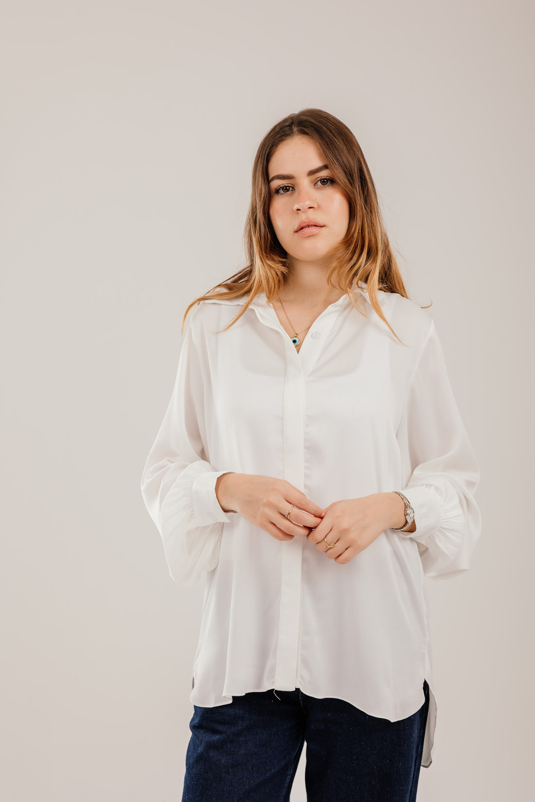 Puff-Sleeve Shirt