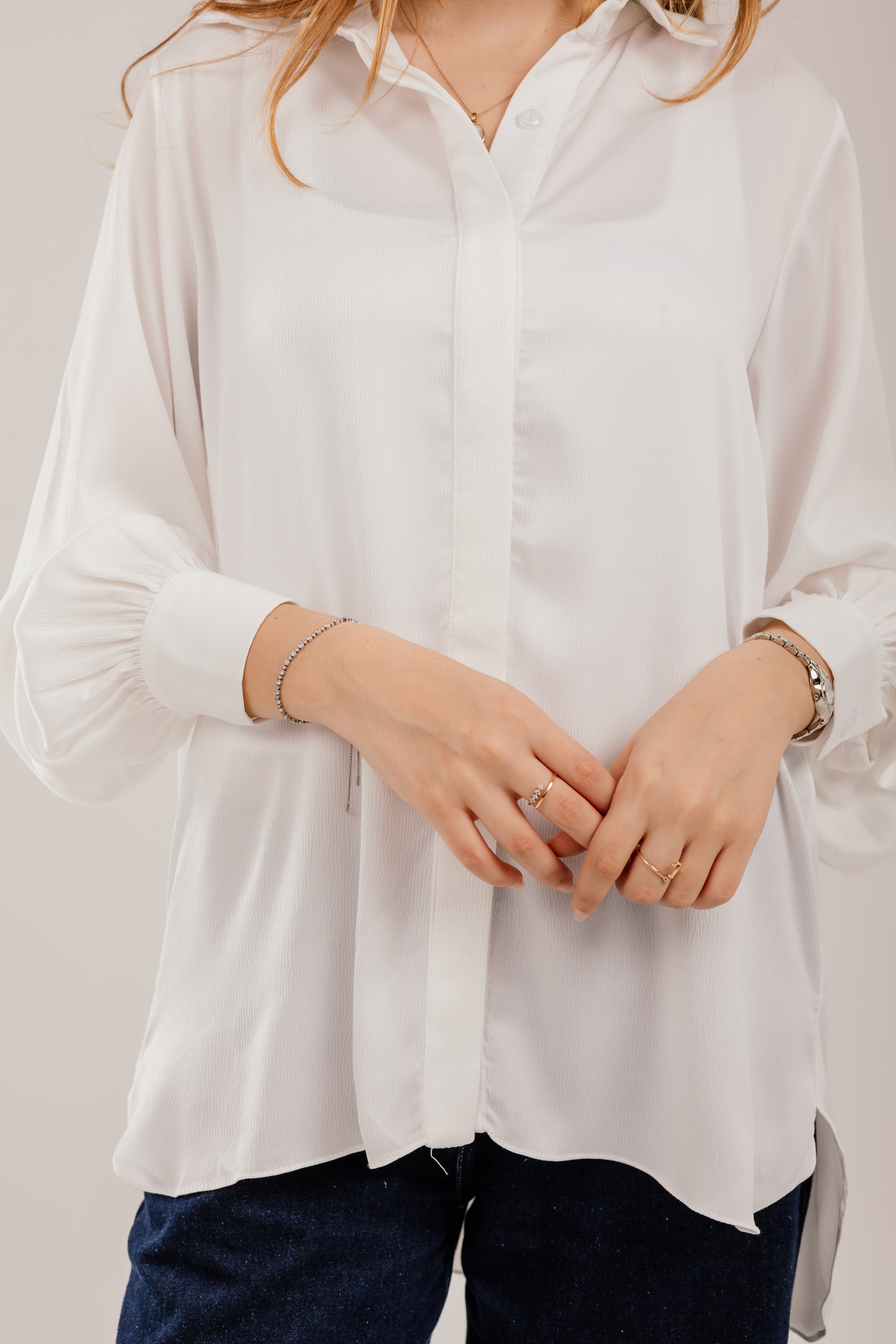 Puff-Sleeve Shirt
