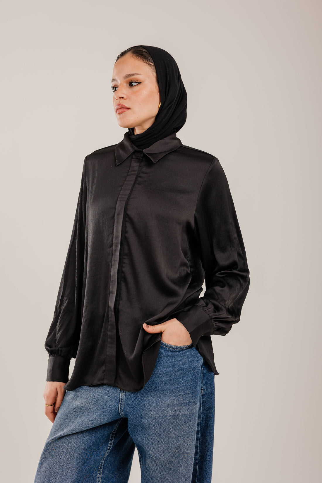 Puff-Sleeve Shirt